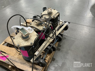(3) OTC 1591A 10-Ton Air Lift Jack/Support Stands