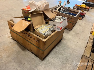 Quantity of (3) Crates of Shop Supplies