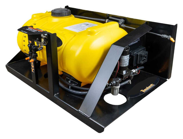 (Unused) Tomahawk 60 Gal with DeWalt/Milwaukee battery hookup Skid Steer Sprayer