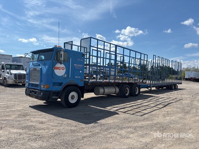 1995 Freightliner FL 50 6x4 Sleeper Camion à Plateau