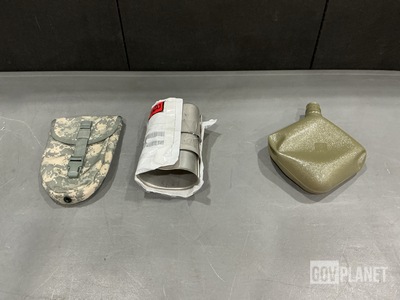 (29) Water Canteens, (174) Water Canteen Cups & Assorted Items