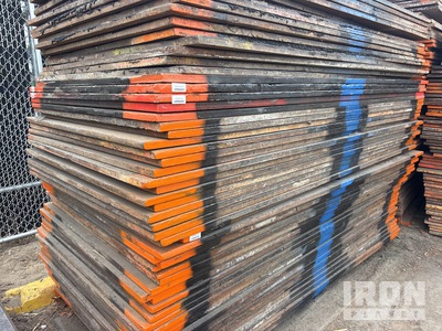 Quantity of (18) 4 ft x 8 ft (1 in Thick) Steel Plates