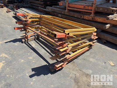 Quantity of (10) Qty of 10 6 ft TB Steel Hand Rail Section QS Steel Hand Rail Section