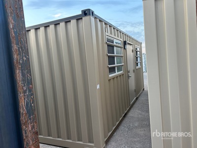 20 ft x 8 ft Storage Container Mobile Office (Unused)