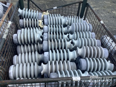 (253) Assorted Electrical Insulators & Brackets