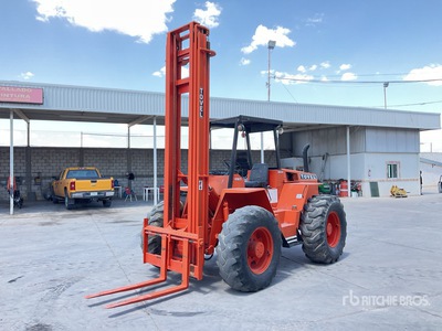 1986 Tovel 64428 6000 lb 4x4x4 Montacargas Todo Terreno / を見 Rough Terrain Forklift