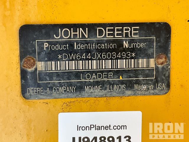 CARGADOR FRONTAL 2006 JOHN DEERE 644J
