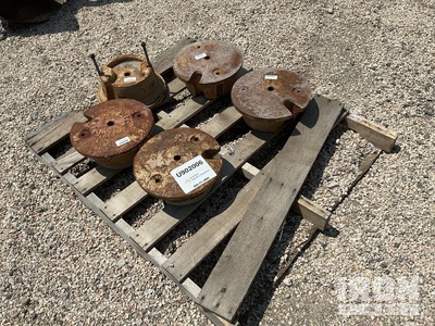 Quantity of (5) Ditch Witch Wheel Weights Contrapeso - Fits Ditchwitch