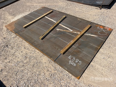 Quantity of (2) 5 ft x 8 ft 3/8 in Steel Plates