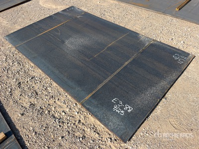 Quantity of (5) 5 ft 1 in x 8 ft 6 in 10 Ga Steel Plates
