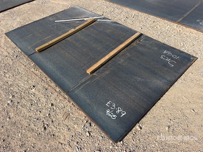 Quantity of (5) 5 ft 1 in x 8 ft 6 in 10 Ga Steel Plates