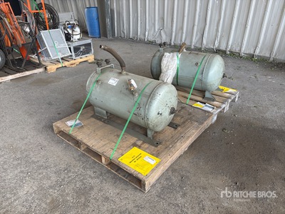 Quantity of (2) Skid Mounted Steel Air Tank