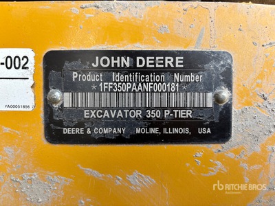 2022 John Deere 350 P-Tier Excavatrice sur chenilles