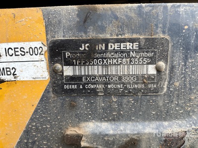 2019 John Deere 350GLC Tracked Excavator