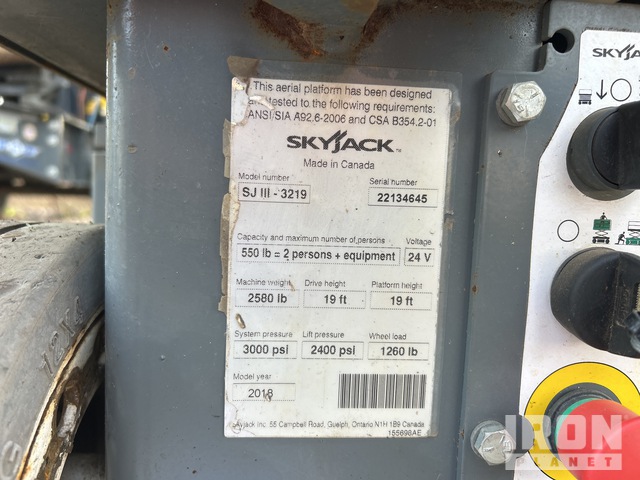 ELEVADOR TIJERA SKYJACK SJIII3219