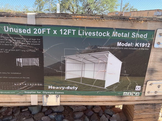 KJ K1912 Livestock Metal Shed - Unused KJ K1912 Livestock Metal Shed - Unused