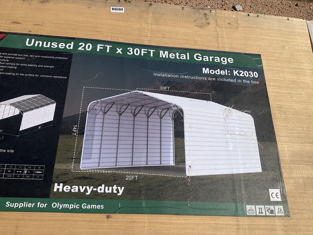 KJ K2030 Metal Garage - Unused KJ K2030 Metal Garage - Unused