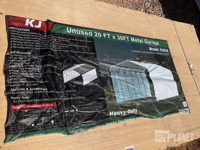KJ K2030 Metal Garage - Unused