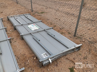 (100) Piece Lot of 10' Long Corrugated Steel Panels