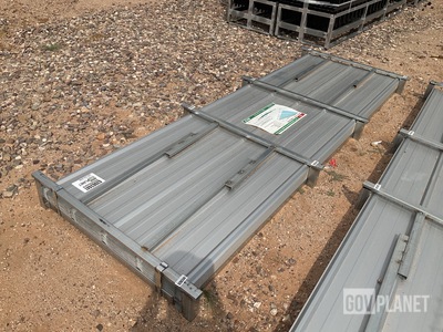 (100) Piece Lot of 10' Long Corrugated Steel Panels