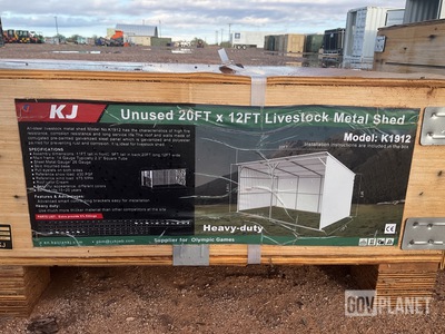 KJ K1912 Livestock Metal Shed - Unused