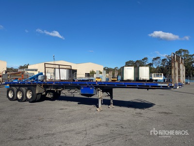 2009 Krueger 38 t 12.8 m Tri/A フラットベッドトレーラー