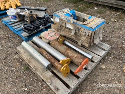 Quantity of (6) Cat/Hitachi Bins and Pins - Fits Hitachi, Cat