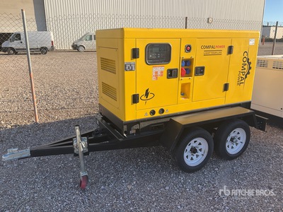 2025 Compal VG-R30 37.5 kVA Skid-Mounted Generator Set (Unused)
