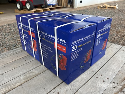Quantity of (4) 2024 Powertek 20T lifter 20 ton Air Bottle Wagenheber (Unused)