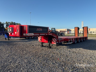 2025 GVN Quad/A Extendable Lowboy Trailer (Unused)