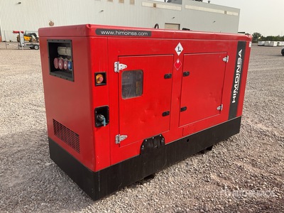 2016 Himoinsa HFW60 T5 60 kVA Skid-Mounted Generator Set