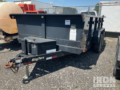 2016 Big Tex 10LX-12BK7SIR 12 ft T/A T/A Dump Utility Trailer