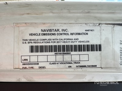 2017 International 4300 4x2 Van Truck