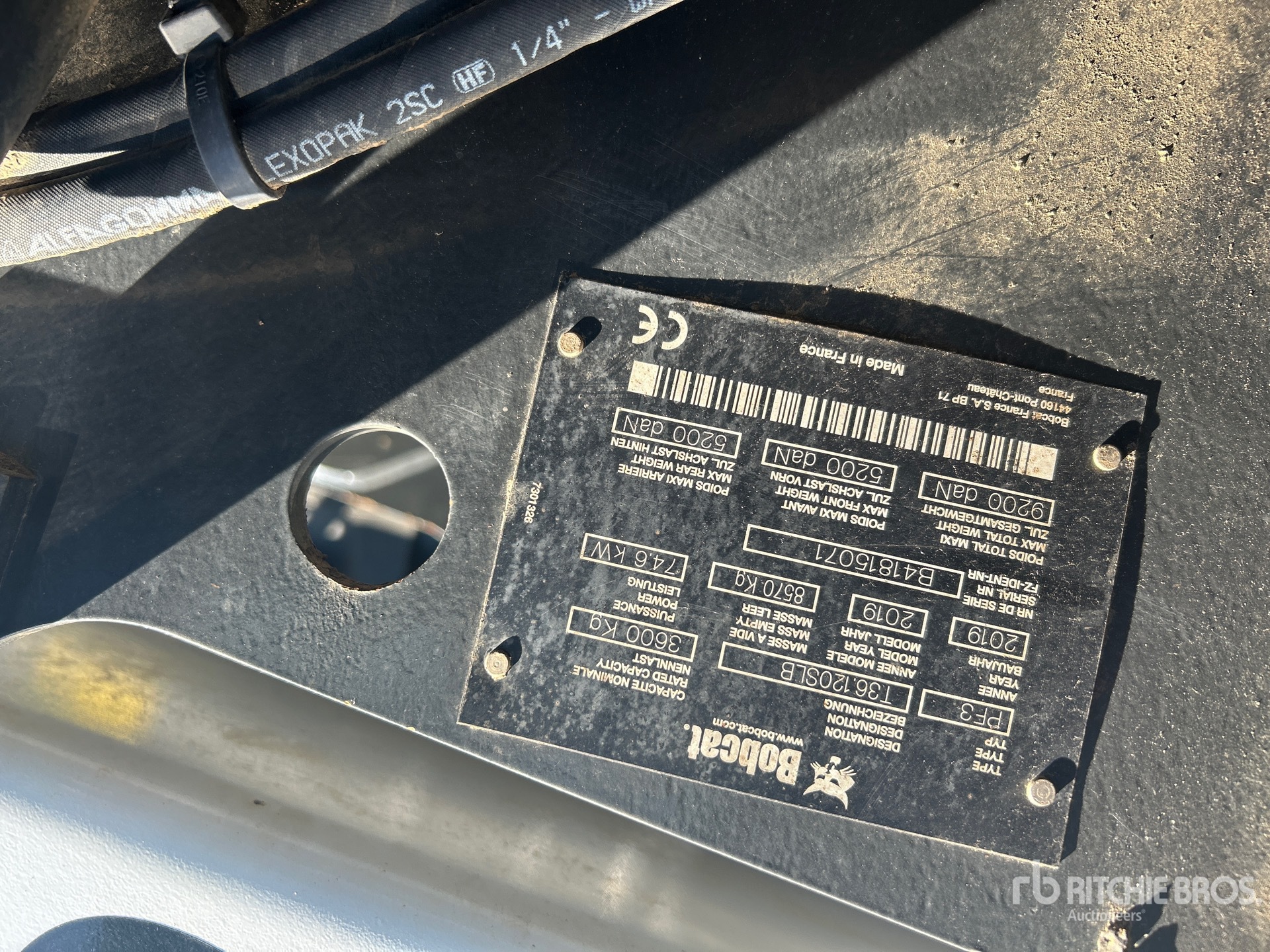 2019 Bobcat T36.120SLB を見 Telehandler