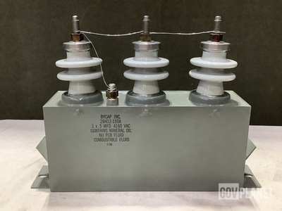 (6) Bycap 2B412-155A Paper Dielectric Fixed Capacitors