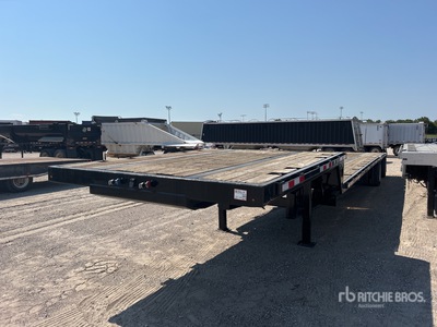 2007 Transcraft DTL-2100W2 48 ft T/A Spread Axle Single Drop Step Deck Trailer