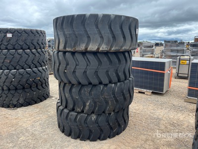 Quantity of (4) 23.5x25 Tires (Unused) - Fits Wheel Loader