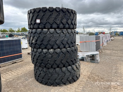 Quantity of (4) 23.5x25 Tires (Unused) - Fits Wheel Loader