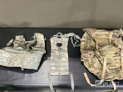 (38) Fighting Load Carriers, (17) Hydration System Carriers & Assorted Items
