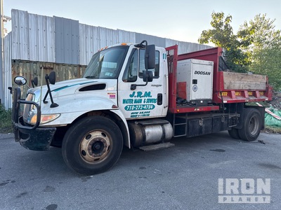 2010 International 4300 4x2 Doosan P185 Air Compressor Tipper Truck