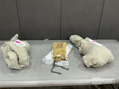 (1) Pair of Cold Weather Mitten Shells, (13) Parkas & Assorted Items