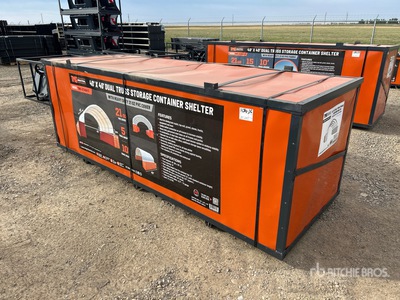 TMG DT4041C 40 ft x 40 ft Dual Truss Refugio de Contenedores (Unused)