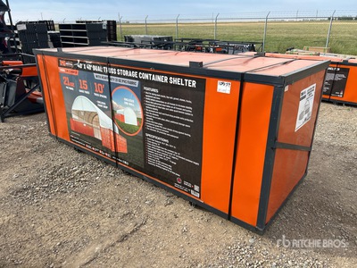 TMG DT4041CF 40 ft x 40 ft Dual Truss Refugio de Contenedores (Unused)