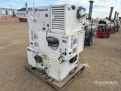 Quantity of (9) L.B. White TS080 80000 BTU DF Space Heater