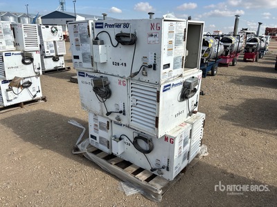 Quantity of (9) L.B. White TS080 80 BTU DF Space Heater