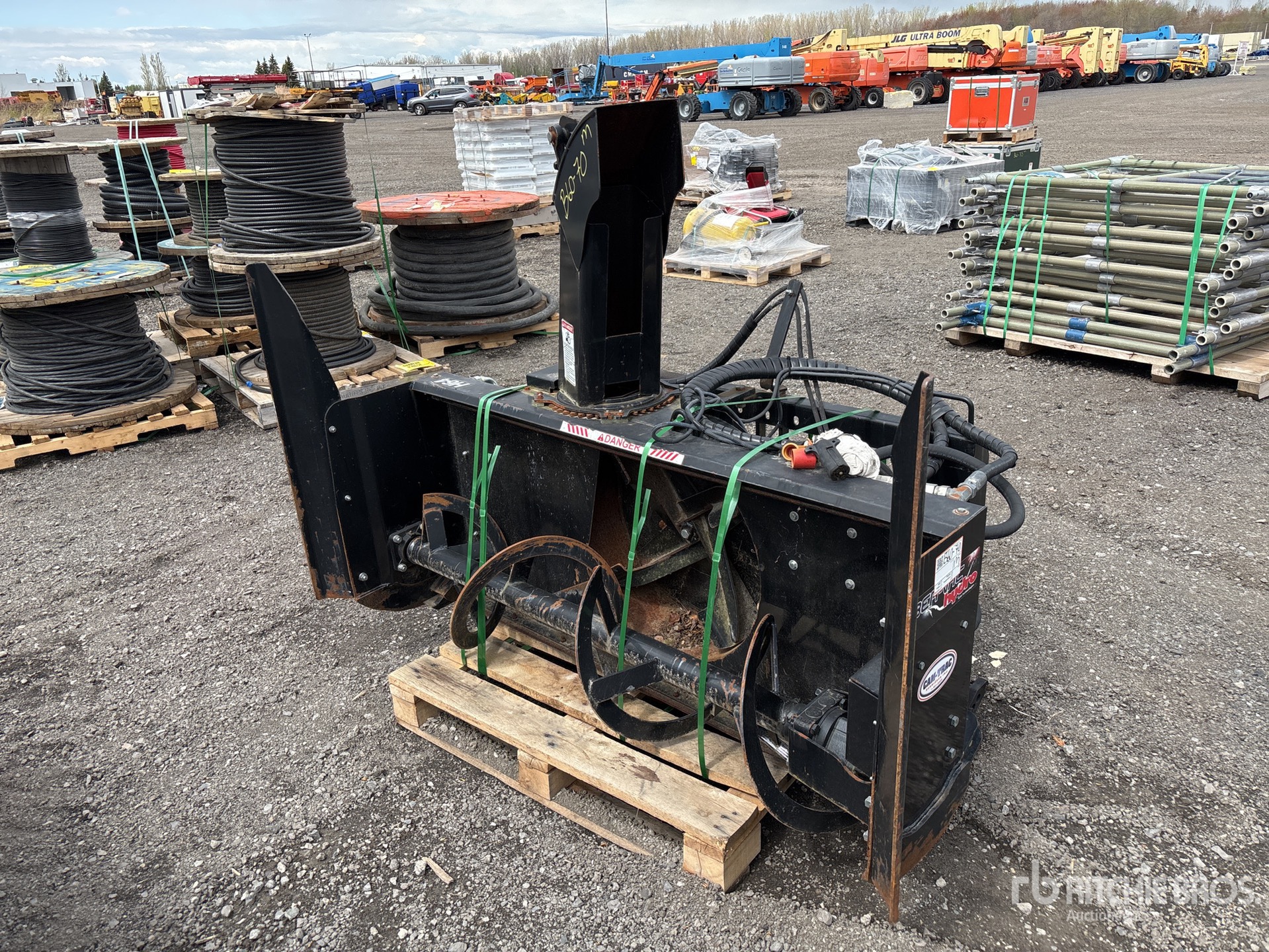 RadTech H64A 5 ft Snow Blower - Fits Skid Steer Loader