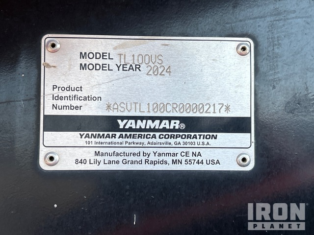 MINI CARGADOR SOBRE ORUGAS 2024 YANMAR TL100VS