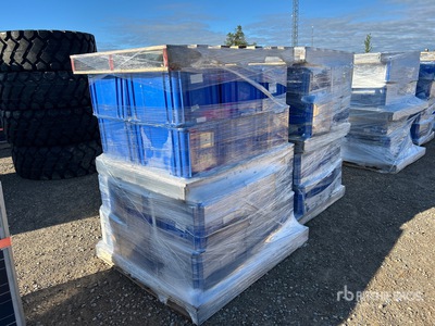 Quantity of (72) Blue bins
