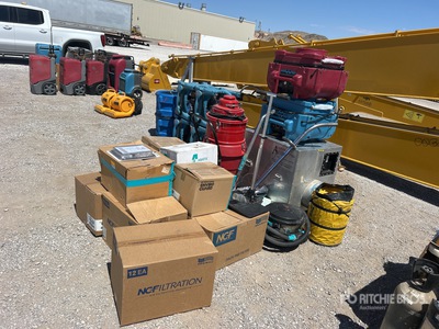 Negative Air Exhaust Fans, Filter unit, HEPA Vacuums, PPE suits and filters Varios. Industrial