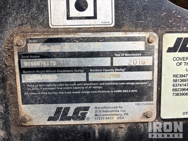 MANIPULADOR 2016 JLG
